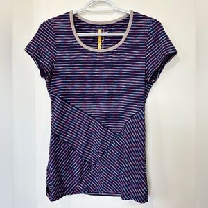 ✨Lole Multicolor Fitted Striped Tee - Size M